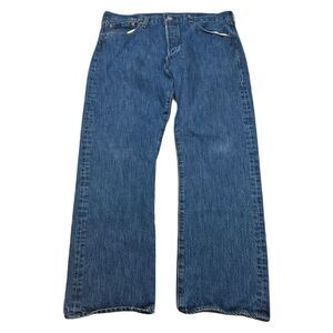 Levi's 501 Jeans 36x29 (Tag 38x30) Straight Leg Button Fly Medium Wash Denim‎